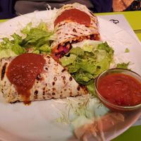 Buritos without cheese and creme at Mex Cantina Bona Fide in Dubrovnik