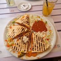 Vegetarian quesadillas (without cheese) at Mex Cantina Bona Fide in Dubrovnik