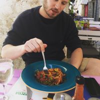 Pasta with vegetables at Mex Cantina Bona Fide in Dubrovnik