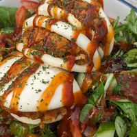 Sriracha and sweet chilli drizzled jackfruit bao buns at Strawberry Fields Cafe in Midland
