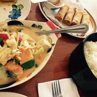 Red curry at Thai Hachapi  in Tehachapi