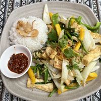 Tofu and veg   at Nook Eatery in Hue