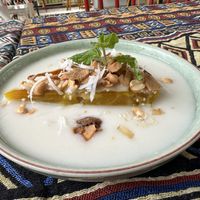 Banana tapioca cake in coconut cream   at Nook Eatery in Hue