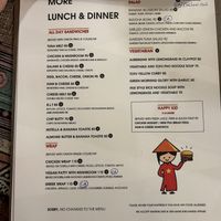 Menu  at Nook Eatery in Hue