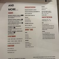 Menu  at Nook Eatery in Hue