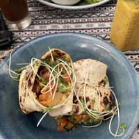 Breakfast burrito with tofu scramble.   at Nook Eatery in Hue