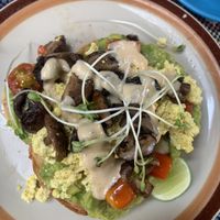 Avocado Toast mit scrambled Tofu  at Nook Eatery in Hue
