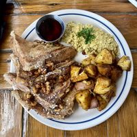 French toast, scrambled eggs, and hash browns. 10/10  at Two Dollar Radio Headquarters in Columbus