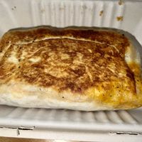 The special of the week “quesabirria burrito"  at Two Dollar Radio Headquarters in Columbus