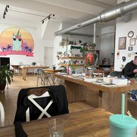 Main seating area at Two Dollar Radio Headquarters in Columbus