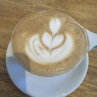 Soy Latte with s’mores syrup   at Two Dollar Radio Headquarters in Columbus