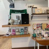 books and banners ✊  at Two Dollar Radio Headquarters in Columbus