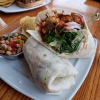 Vegan BBQ Wrap at Two Dollar Radio Headquarters in Columbus