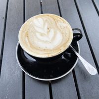  Mushroom latte  at The Seller Door in Brighton