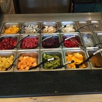 fruit toppings at VAVA Frozen Yogurt - Thae Pae Gate in Chiang Mai