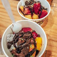 Frozen yogurt at VAVA Frozen Yogurt - Thae Pae Gate in Chiang Mai