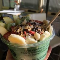 Matcha smoothie bowl  at RAWR Bar in Apollo Bay