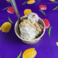 With two chosen toppings - coconut and peanuts 🥜  at Kohco Man in Koh Phayam