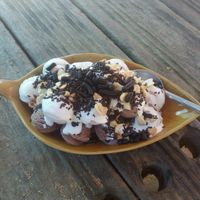 All flavours and toppings, 80 baht at Kohco Man in Koh Phayam