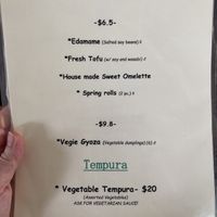 Menu  at Sushi Yah Man in Noosa Heads