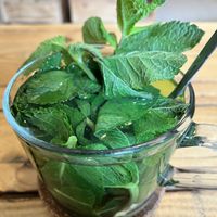 Fresh mint tea  at My Hummus in Luebeck