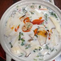 Mushroom Tom Kha at Nop Nan in Bangkok