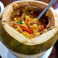 Hor Mok Red Coconut Curry at Nop Nan in Bangkok