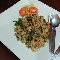 Mixed vegetables fried rice  at Nop Nan in Bangkok