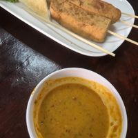 Tofu with peanut satay at Nop Nan in Bangkok