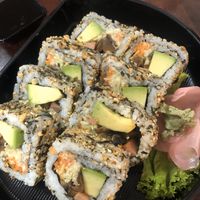 Avocado sushi and  at Nop Nan in Bangkok