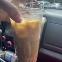 Lavender latte. A little too much milk but the lavender is delish!   at The Met Coffee House and Art Gallery in North Conway