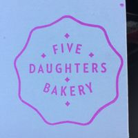 cute lil stamp on donut box at Five Daughters Bakery - Caruthers Ave in Nashville