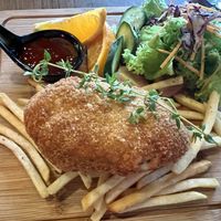 Fish and chips   at Anthony Vegetarian Restaurant in Malacca