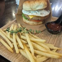 Jalapenos cheese burger at Anthony Vegetarian Restaurant in Malacca