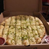 Vegan green chili cheesebread at Trail Rider in Cedar Crest