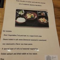 Vegan menu at Cafe Guri in Kamakura