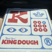 pizza box  at King Dough in Indianapolis