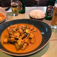 Chu Chee vegan curry + extra tofu  at Green Thai in Frankfurt