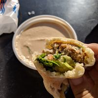 Tamia with tahin at Felfela in Kafr Nassar