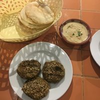 Hommus & falafel  at Felfela in Kafr Nassar