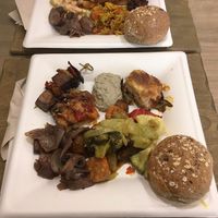 Vegan lunch at The Saints Stores in Thessaloniki