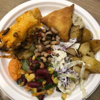 The salty pies are delicious  at The Saints Stores in Thessaloniki