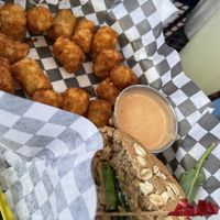 Tots and the del  at Detroit Street Filling Station in Ann Arbor