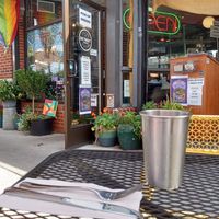 Outdoor seating only at Detroit Street Filling Station in Ann Arbor