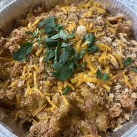 The limited edition mac and cheese they had in 2023! I’m so grateful I was able to grab a tin of it b/c it was definitely more flavorful than the chili mac!  at Detroit Street Filling Station in Ann Arbor