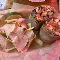 Taco wrap  at Detroit Street Filling Station in Ann Arbor