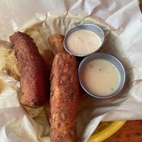 chick’n fried tofu fingers   at Detroit Street Filling Station in Ann Arbor