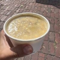 Cream of corn soupp  at Detroit Street Filling Station in Ann Arbor