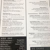 Menu at Detroit Street Filling Station in Ann Arbor