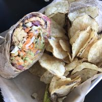 “The World’s Greatest Wrap” lives up to its name!  at Detroit Street Filling Station in Ann Arbor